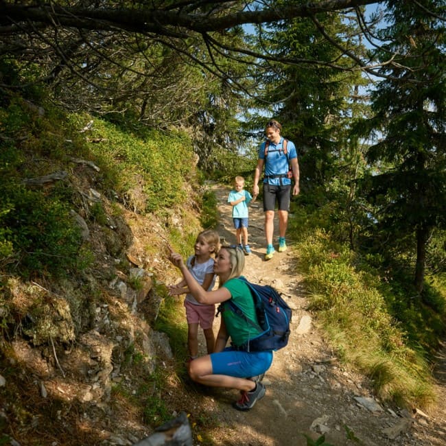 Familie am Naturlehrpfad © Peter Burgstaller 